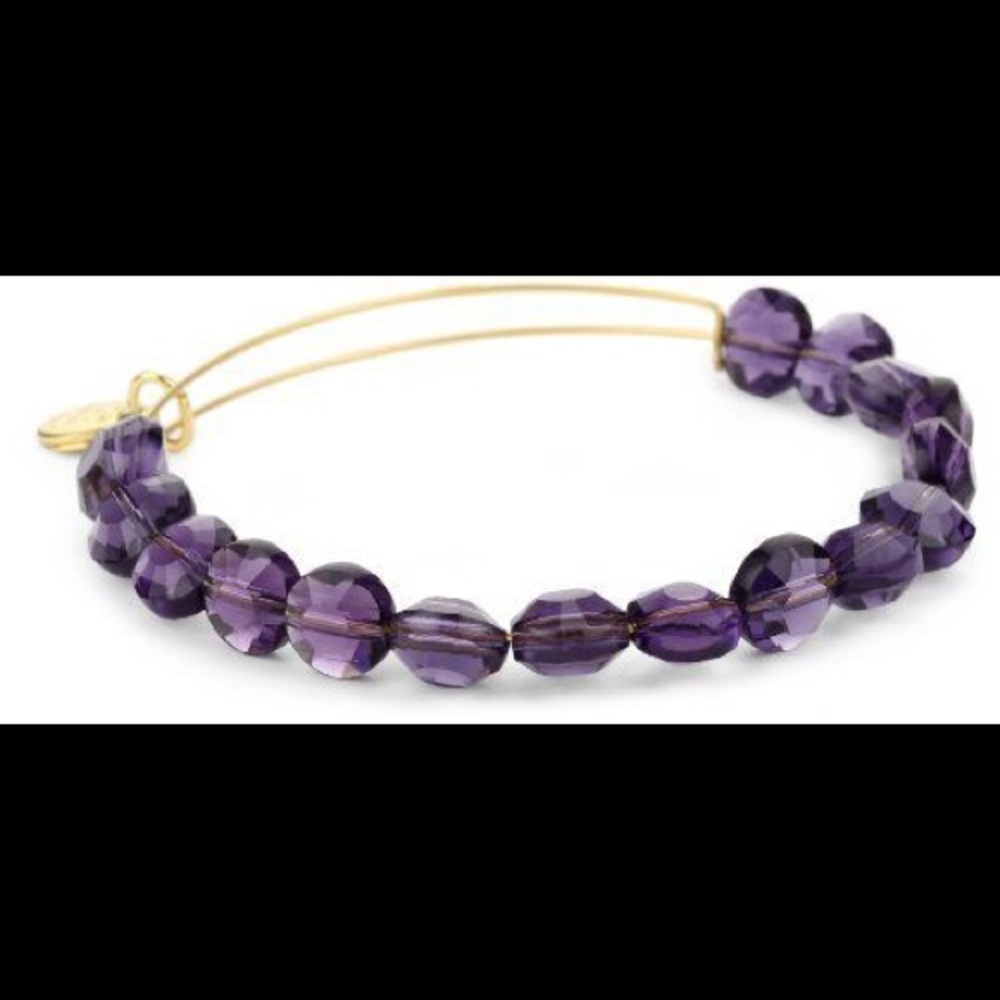NWOT Alex and Ani Amethyst Luxe Bead - Picture 1 of 2